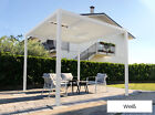 Ximax Aluminium Pergola Verona Gartenpavillon Terrassenüberdachung 4x3m Weiß