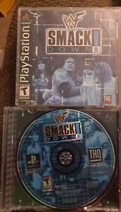 WWF WWE SmackDown Wrestling PS1 Sony PlayStation 2000 CIB Complete
