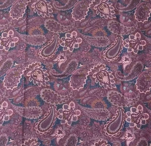 Vintage Fabric Purple Cranston VIP Paisley Cotton Quilting 68 X 44” - Picture 1 of 4