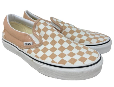 Frappe de tablero de cuadros VANS Classic sin cordones/blanco talla 6 Foto 1 de 4