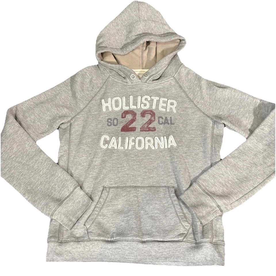 Hollister Y2K Grunge Sudadera con Capucha Jrs XL So Call 22 Pullover Sudadera Logotipos Preppy Foto 1 de 4
