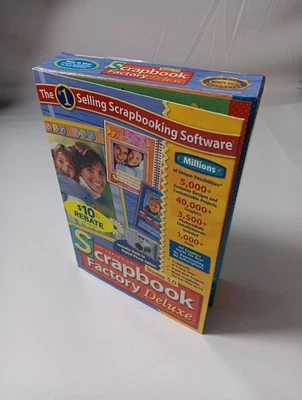 Art Explosion Scrapbook Factory Deluxe version 3.0 CD-ROM 4 Disc set  - Image 1 of 4
