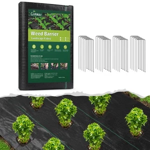 Weed Barrier Landscape Fabric, 3×50ft Heavy Duty 3.2oz Weed Control Barrier L... - Picture 1 of 8