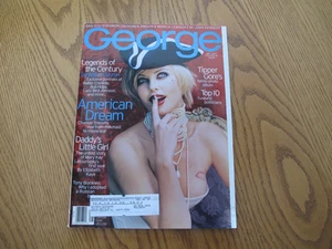 1998 GEORGE Magazine CHARLIZE THERON Cover JFK Jr. - Picture 1 of 5