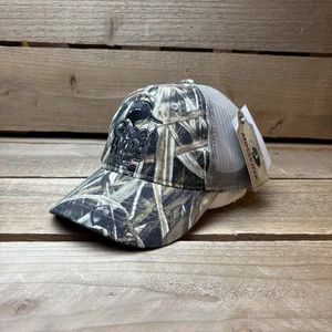Ducks Unlimited Green Wing Youth Camo Mesh Snapback Trucker Hat Cap NEW - Picture 1 of 10