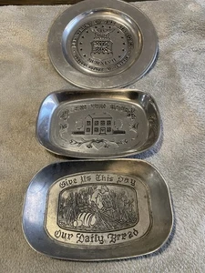 3 Vintage Wilton Armetale Large Bread Trays - Picture 1 of 7