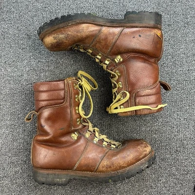 Botas MontBlanc Para Hombre Cuero Marrón Senderismo Montañismo 86088 Talla 10.5 D Foto 1 de 4