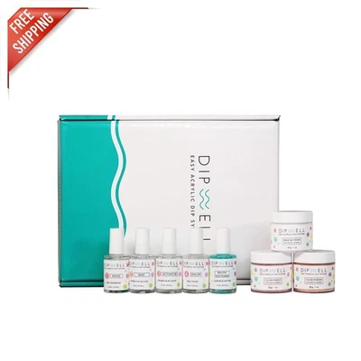 Kit de unhas de acrílico natural - 6 cores deslumbrantes, sem UV, fácil aplicação e remoção - Imagem 1 de 4