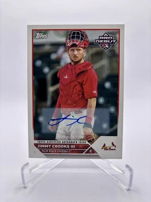 2023 Topps Pro Debut Jimmy Crooks III Prospect Auto #PD-177 St Louis Cardinals - Image 1 of 2