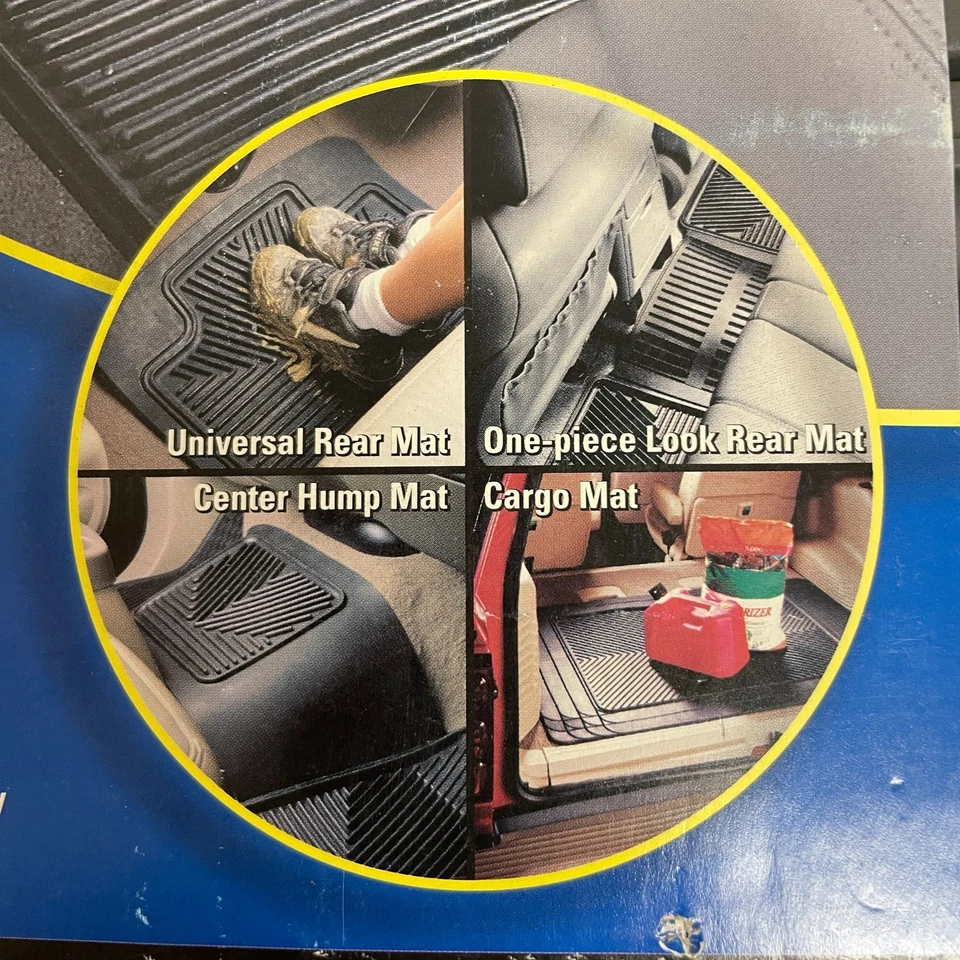 Alfombrillas Highland 45031 semipersonalizadas negras para todo tipo de clima de goma duraderas 4 piezas Foto 1 de 4