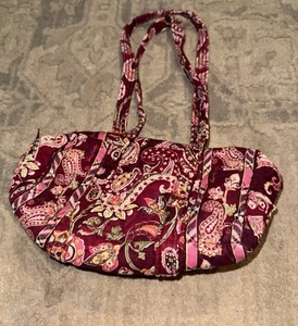 Vera Bradley Damen-Geldbörse himbeerrot Paisley mit zwei Henkeln - Bild 1 von 4