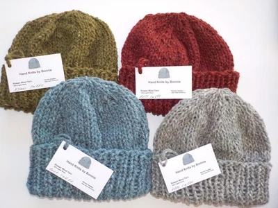 Sombreros/Gorros/Gorras de Reloj Tejido a Mano-Rowan Inglés Lana - 2 Tallas 10 Colores - Foto 1 de 4
