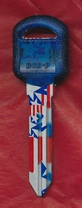 B-89 CAR KEY STARS AND STRIPES PRINT PLASTIC TOP - Foto 1 di 1