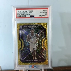 2020-21 Panini Prizm Gold Shimmer 7/10 Jahmi'us Ramsey #263 PSA 10 GEM Rookie RC - Picture 1 of 4