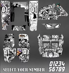 Yamaha Banshee 350 full graphics kit stickers decals atv - Foto 1 di 1