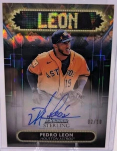 Pedro Leon - 2022 Bowman Sterling Sterling Signage Autografi 02/10 - Foto 1 di 2