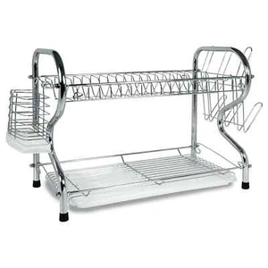 Better Chef 22" 2-Level Chrome-Plated R-Shaped Dish Rack - Picture 1 of 5