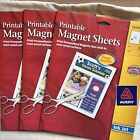 3 Avery Ink Jet Magnet Sheets #3270 3 Unprinted Magnet Sheets 8.5" x 11"