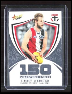 AFL 2024 Select Milestone St Kilda Jimmy Webster MG92 Football Card CB-2-1-A-28 - Picture 1 of 8