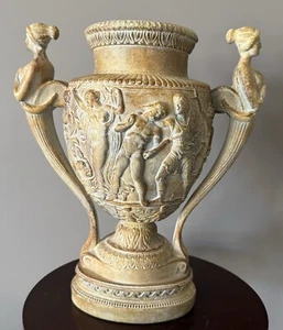Alva Museum Reproduktionen Altes Rom Empire Trophäe Skulptur Vase Kunst 12" USA - Bild 1 von 24