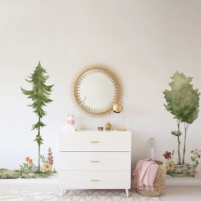 Floral & Tree Jungle Animals PVC Wall Decals  Wall Stickers for Baby’s Bedroom - Image 1 of 4