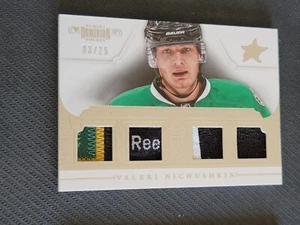 2013-14 PANINI DOMINION VALERI NICHUSHKIN CR-VN #ed 3/25 QUAD PATCH TAG COMPLETE - Picture 1 of 2