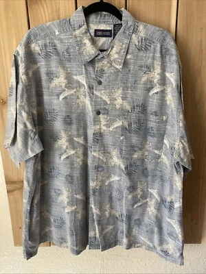 Manga Corta Floral Azul/Gris Desteñido Glory Talla 2XL Foto 1 de 3