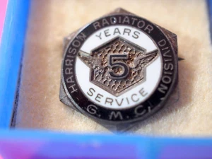  HARRISON RADIATOR GMC PIN , GMC Employee 5 Yr Service Award   - Picture 1 of 5