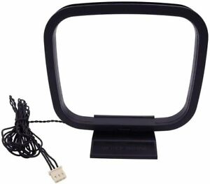HiFi AM/FM Loop Antenna w/ 3 Pin connector for Sony/Sharp receiver audio system