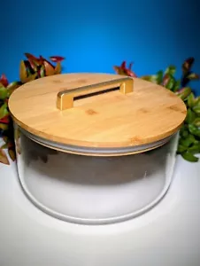 Großer Salat-/Vorratsbehälter aus Glas - Bild 1 von 3