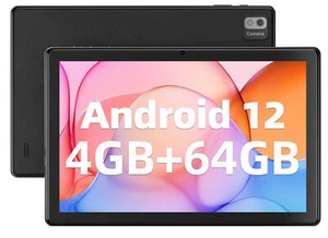 2024 10.1" Android 12 adult Tablet IPS 4GB+64GB 5G WiFi Camera Fast Charging - Picture 1 of 13