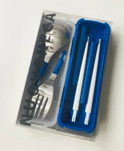 Nuovoneca portable cutlery set, japanese fork & spoon great for outside eating - Picture 1 of 7