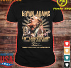 Bryan Adams 48th anniversary 1975 2023 thank You for thE T shirt HNS140