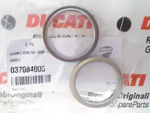 1990-2011 Ducati 851-1100 escape aplastamiento junta par 037084005=79010261a perfecto - Imagen 1 de 1