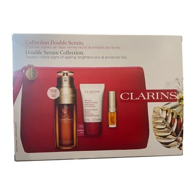 Clarins Double Serum Collection 3 Piece Set + Bag - Image 1 of 3