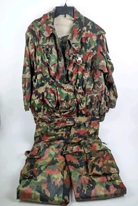 Schweizer Armee M83 Alpenflage Jacke Hose & Rucksack Militär Camouflage Uniform M70 - Bild 1 von 24