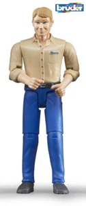 Bruder #60006 Man, lightskin, blue jeans -New-Factory Sealed! - Picture 1 of 1