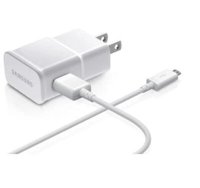 OEM Samsung AC Wall Charger Adapter With Micro USB Cable For Galaxy S2 S3 S4 NEW - Image 1 of 4