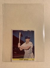Tommy Brown Brooklyn Dodgers 1949 Eureka Baseball Stamp #32