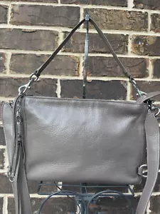 NWT $398 Rebecca Minkoff MAB Leather Crossbody Deep Taupe Grey - Picture 1 of 9
