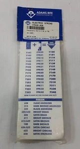 Adams Rite Electric Strike FPK40-628 Faceplate Kit 4-7/8" Sq. Satin Aluminum. - Picture 1 of 4