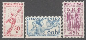 CZECHOSLOVAKIA 1958 **MNH SC#856/58 set, Intl. Conferences and Congresses Prague - Imagen 1 de 1