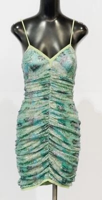 Vestido estampado Chiara Boni La Petite para mujer Tyson LV5 verde clavel EE. UU.:2 Foto 1 de 4