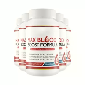 5-Pack Max Blood Boost Formula- Natural Blood Sugar Supplement - 300 Capsules - Picture 1 of 6