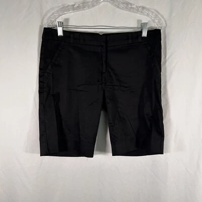 Pantalones Cortos Para Mujer The Limited 6 Negros Chinos Drew Fit Mezcla Algodón Tiro Bajo Cremallera Foto 1 de 4