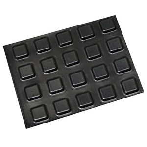 20 x PEQUEÑO Pedes de Goma Adhesivo Cuadrado Negro STOCK ENVÍO GRATUITO - Imagen 1 de 3