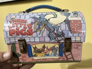 Hallmark School Days Lunch Boxes THE THREE LITTLE PIGS - Picture 1 of 8