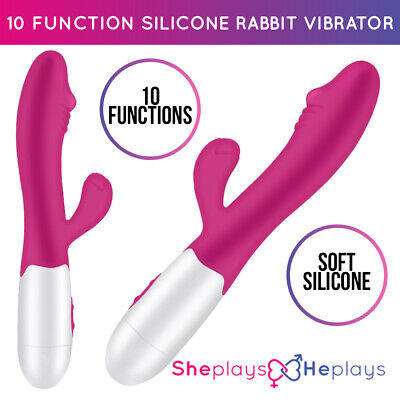 Vibrator Rabbit Sex Toys For Women Dildo G-Spot Massager Multi Speed Silicone • 9.99£