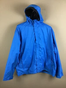 Gioberti Rain Jacket Coat men’s 2XL blue polyester hooded full zip - Picture 1 of 8
