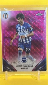 2024 Topps Chrome UEFA Club Pink Geometric Refractors Kaoru Mitoma /250 - Bild 1 von 2